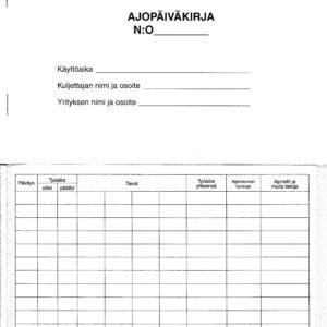 AJOPÄIVÄKIRJA 2 VK