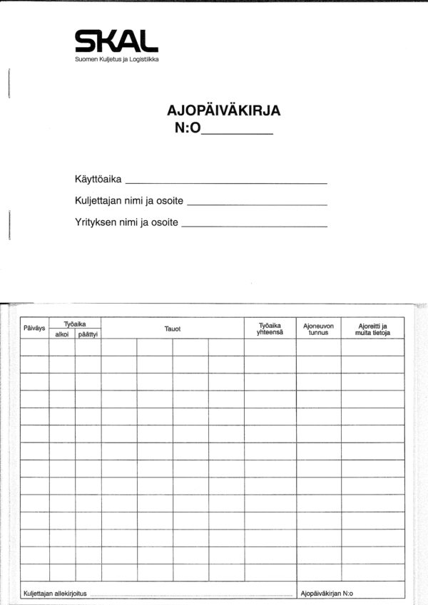 AJOPÄIVÄKIRJA 2 VK
