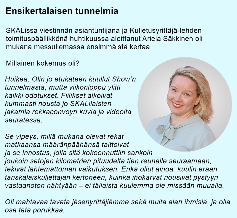 SKAL ry_Kuljetusyrittaja 4_2025_Power Truck Show 2025 oli yleisomenestys_ensikertalaisen tunnelmia
